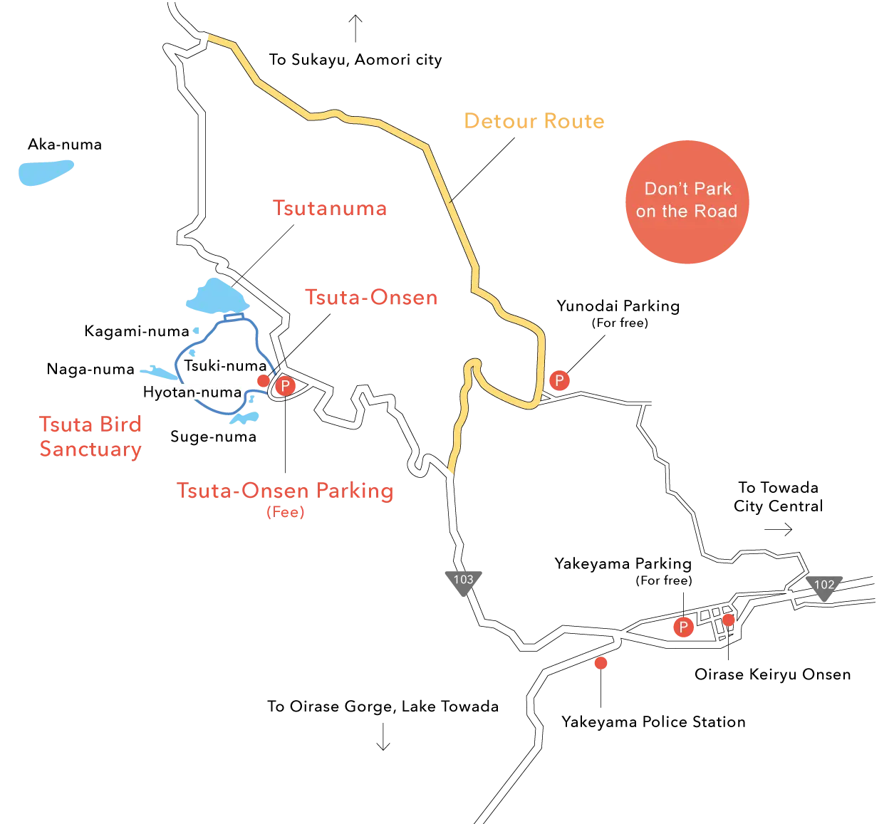 Detour Route Map